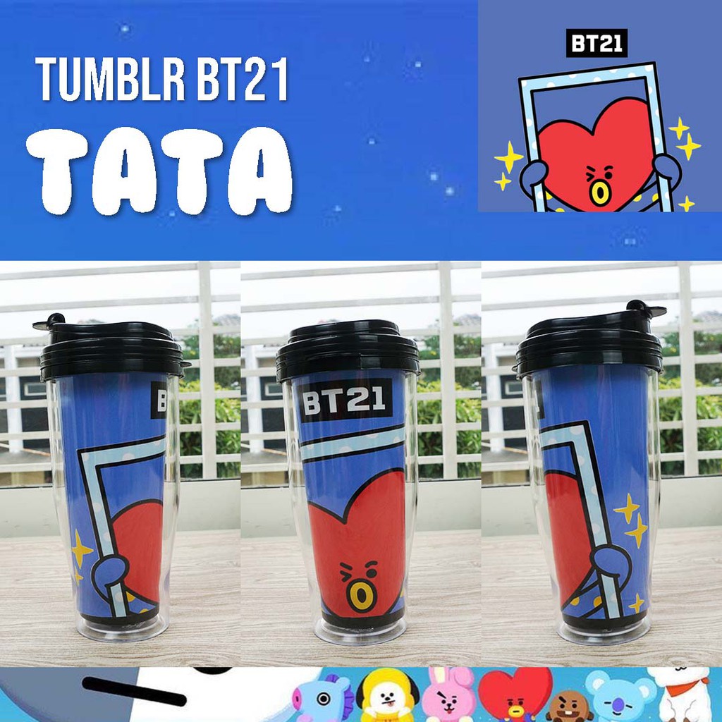 Bình Nước Họa Tiết Bt21 Phiên Bản 1 - Unofficial Merchandise Kpop Bts