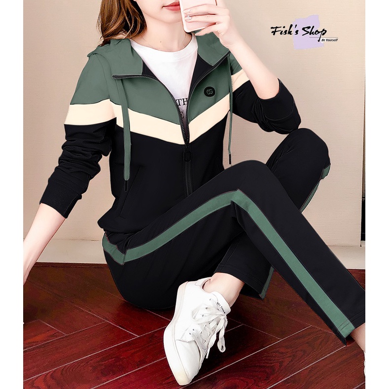 Bộ thể thao nữ dài tay FSO02500499