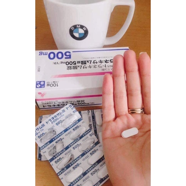 Viên uống trắng da, mờ thâm nám Transamin 500mg 10 viên/vỉ