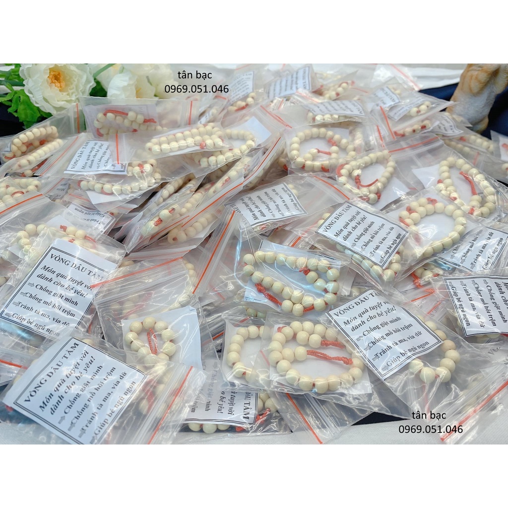 vòng dâu tằm , giúp bé ăn ngon miệng , ngủ sâu giấc , hạt gỗ chuẩn, tròn đều