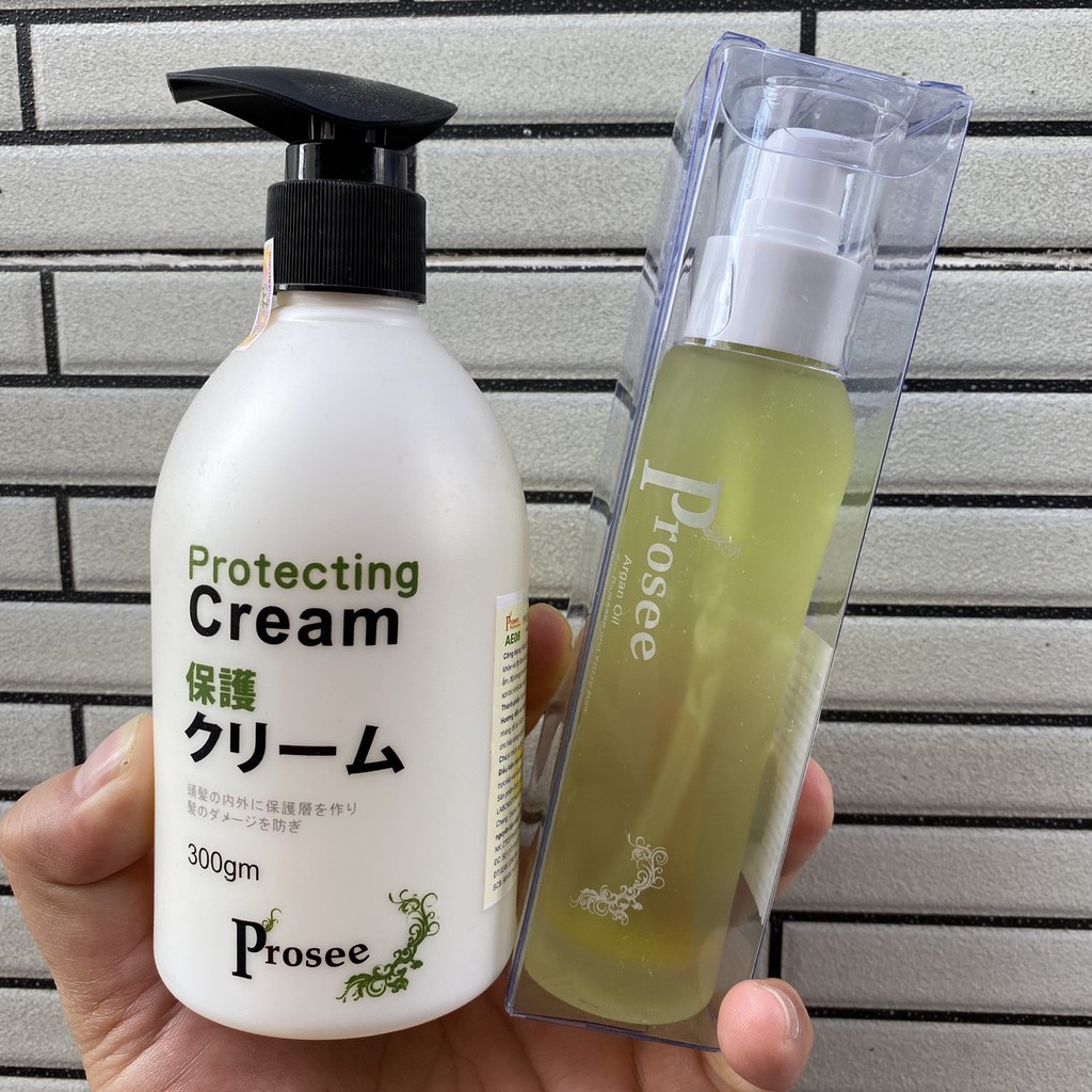 Prosee-Taiwan⛱COMBO Hấp phục hồi Protecting Prosee 300ml và tinh dầu dưỡng tóc Prosee 80ml