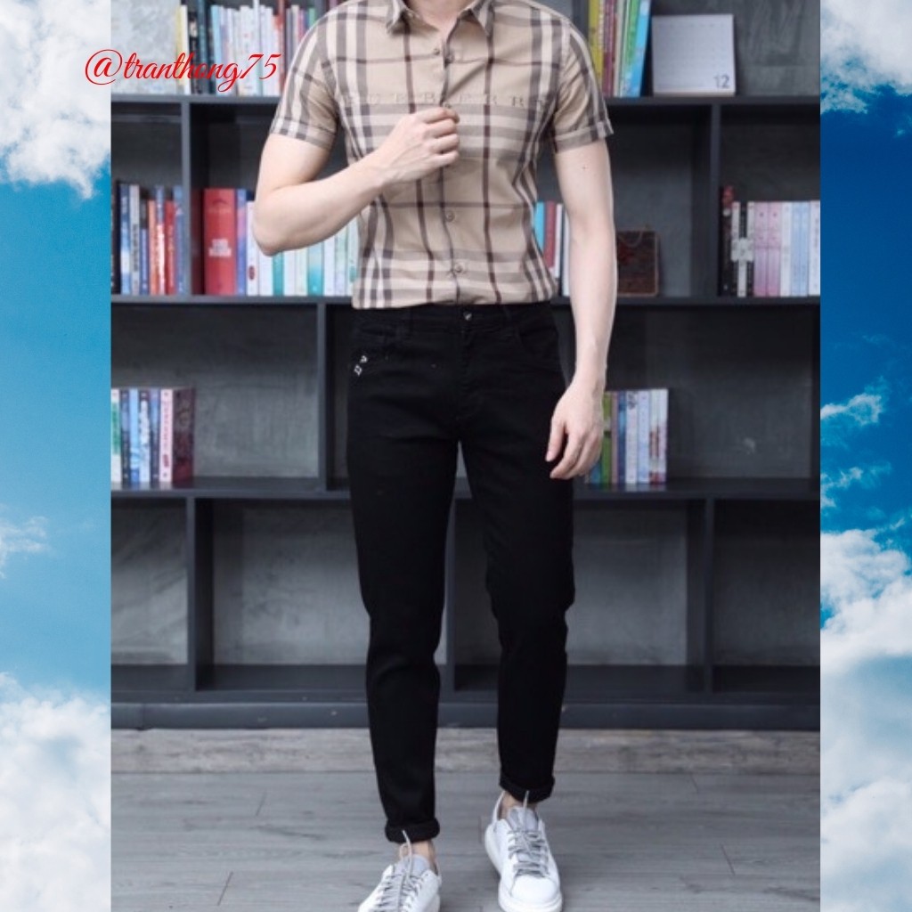 Quần jeans nam đen SKINNY cao cấp Vải đẹp, quần jean đen hình thật giá rẻ và quần nam đẹp | BigBuy360 - bigbuy360.vn