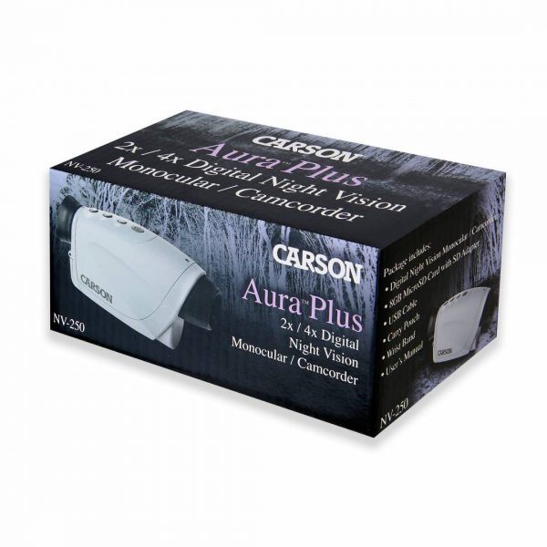 Ống nhòm đêm quay phim, chụp ảnh kỹ thuật số Carson Aura Plus NV-250 (Hãng Carson - Mỹ)