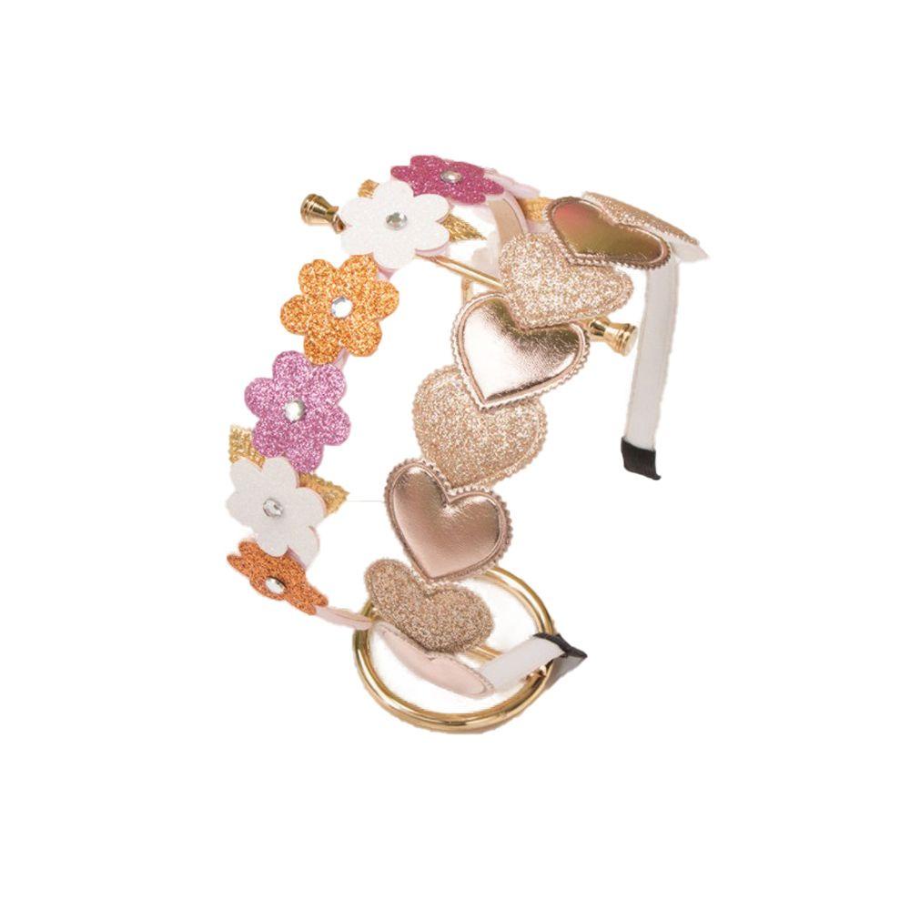 Băng Đô Cài Tóc Hình Ngôi Sao / Trái Tim / Hoa Đính Kim Sa