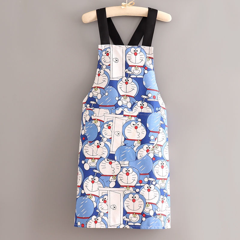 Tạp Dề Nấu Ăn Bằng Vải Cotton Canvas Mỏng Thoáng Khí Phong Cách Hàn Quốc Mới 2022