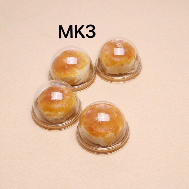 Hộp đựng bánh mica tròn có đáy 50c