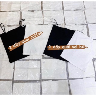 Áo croptop hai dây basic dễ phối đồ