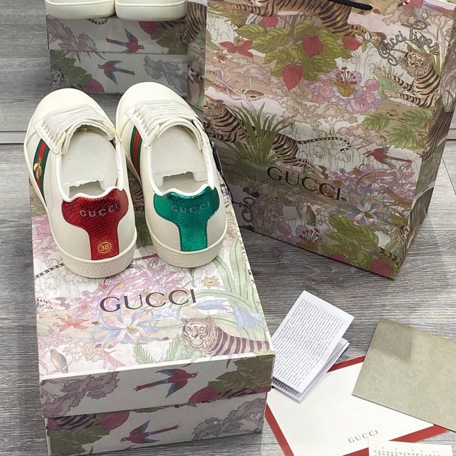 Giày thể thao GUCCI Ong, giày gucci 3 vạch mới full size 36-43 full phụ kiện/MS Sneaker