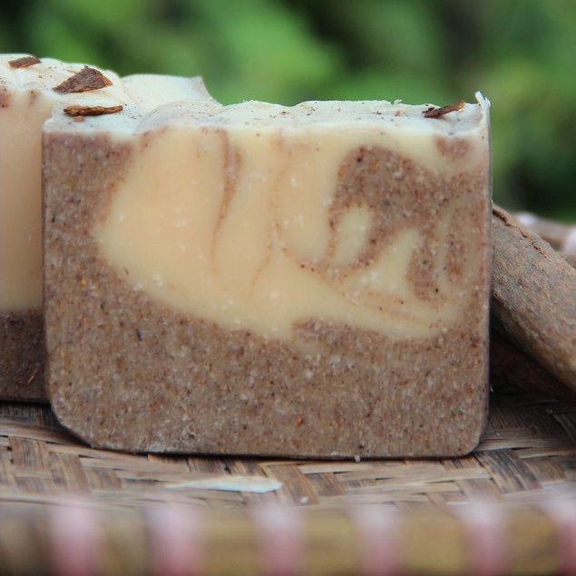 Xà bông dầu dưỡng CAM QUẾ, xà bông tắm handmade 100% thiên nhiên sạch da, giữ ấm mùa đông, dưỡng da hiệu quả Lá store | BigBuy360 - bigbuy360.vn