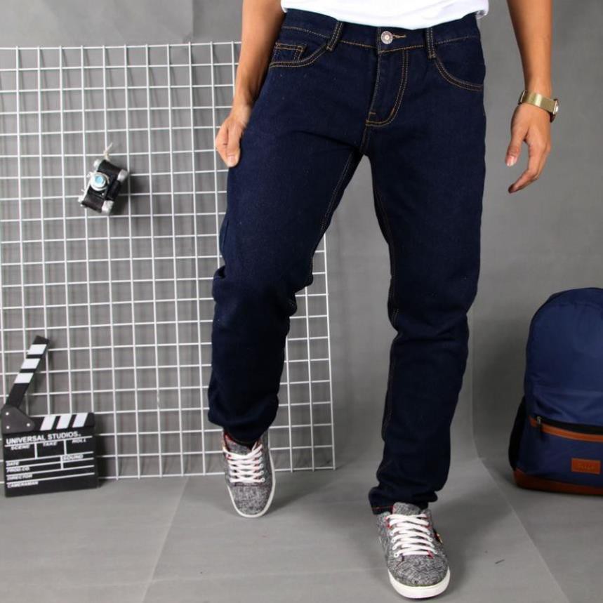 Sale Chính Hãng Quần jean nam xanh đen vải dày, không ra màu TS61 Tronshop hot 🌺 neww * ! %