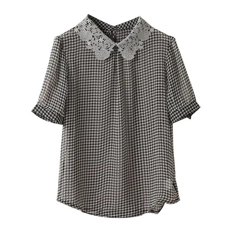 Áo Sơ Mi chiffon Ngắn Tay Thời Trang Mùa Hè Dành Cho Nữ