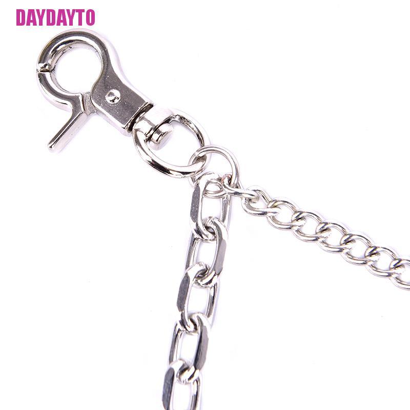 Dây Xích Đeo Thắt Lưng Hai Lớp Bằng Kim Loại Phong Cách Punk Rock