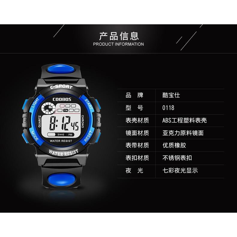 ĐỒNG HỒ TRẺ EM NAM CAO CẤP COOLBOSS Xanh | BigBuy360 - bigbuy360.vn