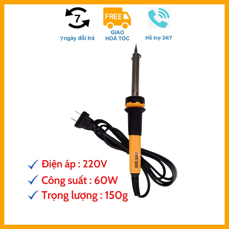 Mỏ hàn thiếc mini cầm tay, tay hàn nhiệt Nangong 220v 60w máy hàn linh kiện điện tử