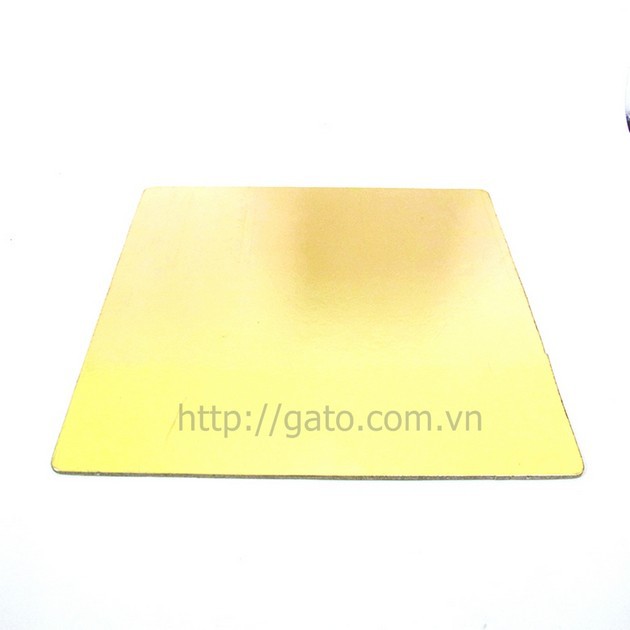 Đế bánh vuông vàng 26cm