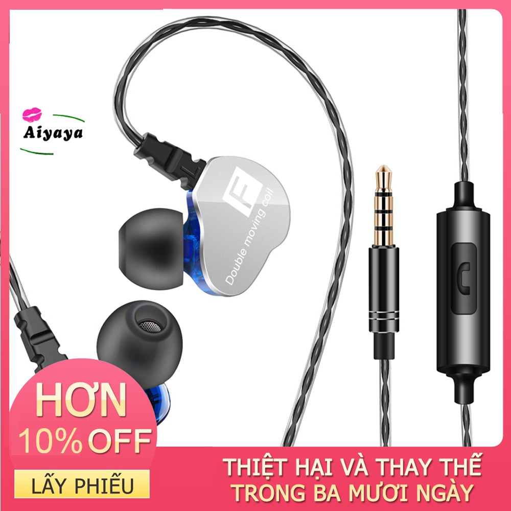 Tai nghe có dây QKZ CK9 3,5 mm Tai nghe di chuyển kép Tai nghe trong tai Bass nặng