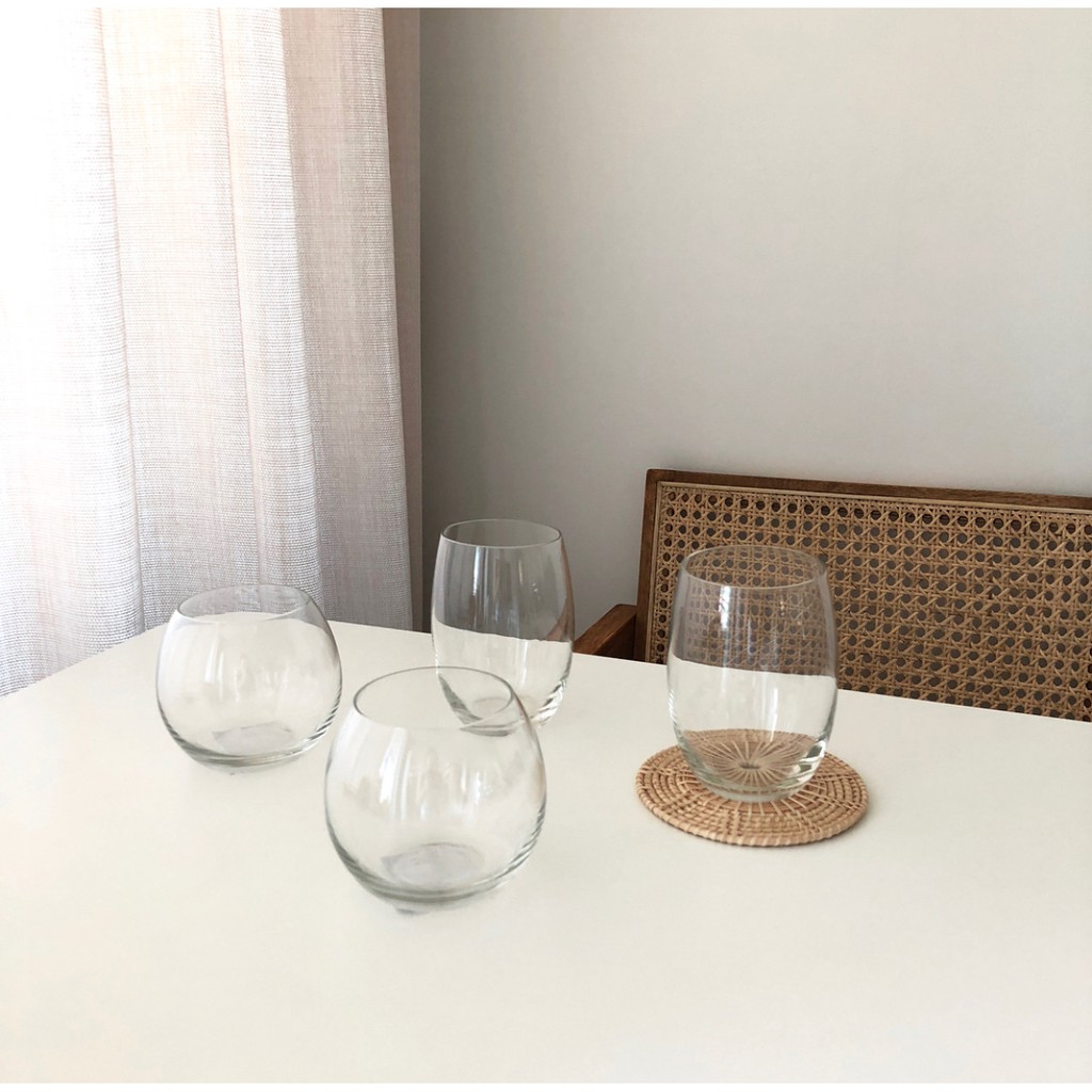 LY CỐC THỦY TINH TRÒN BONBON, ĐÁY MỎNG PHONG CÁCH HÀN QUỐC | BigBuy360 - bigbuy360.vn