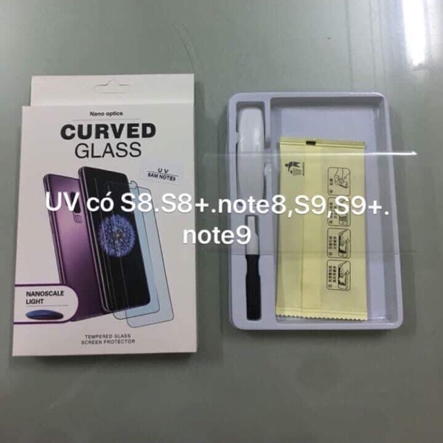 Dán full keo UV samsung s8 s8 plus S9 s9 plus note8 note9