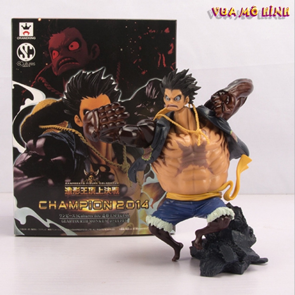 Mô hình One Piece - Mô hình Luffy Gear 4 full Haki cực đẹp cao 20cm