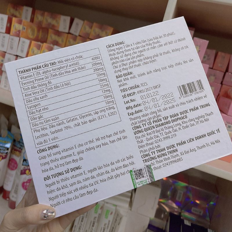:Vitamin E Đỏ Natural Beauty .