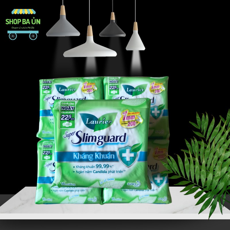 BĂNG VỆ SINH LAURIER SUPER SLIMGUARD 16 MIẾNG.