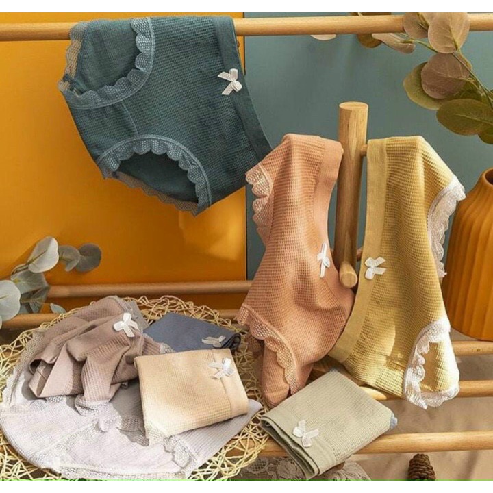 Quần Lót Nữ ❤️️ Freeship ❤️️ Quần Lót Nữ Cotton Gân Tăm Kháng Khuẩn Thoáng Mát Tôn Dáng Đính Nơ Xinh | BigBuy360 - bigbuy360.vn
