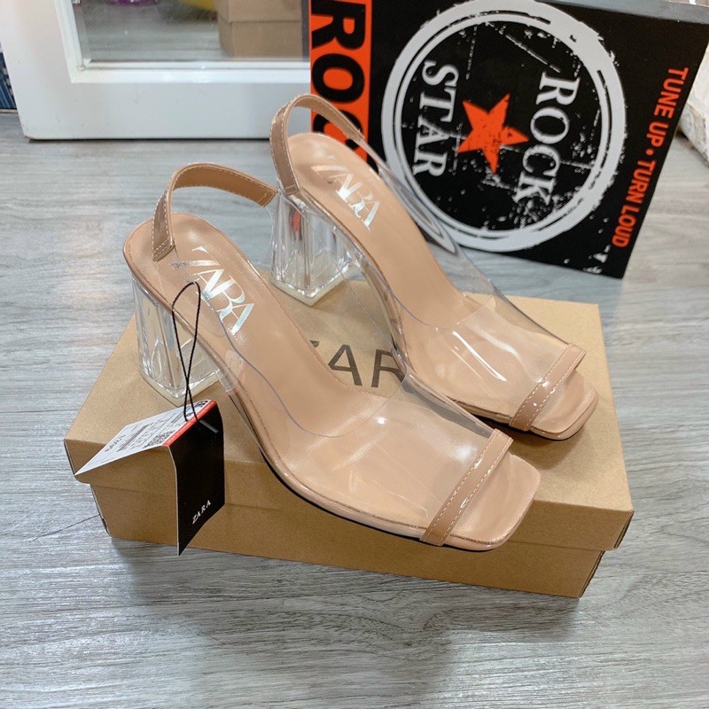 Giầy zara quai trong gót trụ