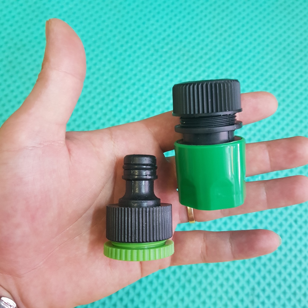 Nối nhanh ren trong 21/27mm sang ống 6/8 - 12 -16mm