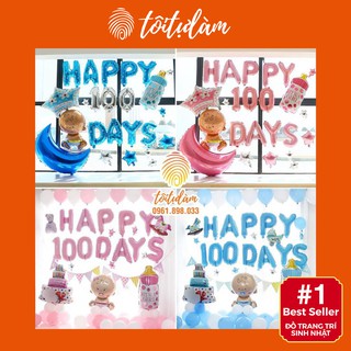 Set bóng sinh nhật trang trí đầy tháng SB-A076 ĐẦY ĐỦ PHỤ KIỆN - Tôi Tự Làm