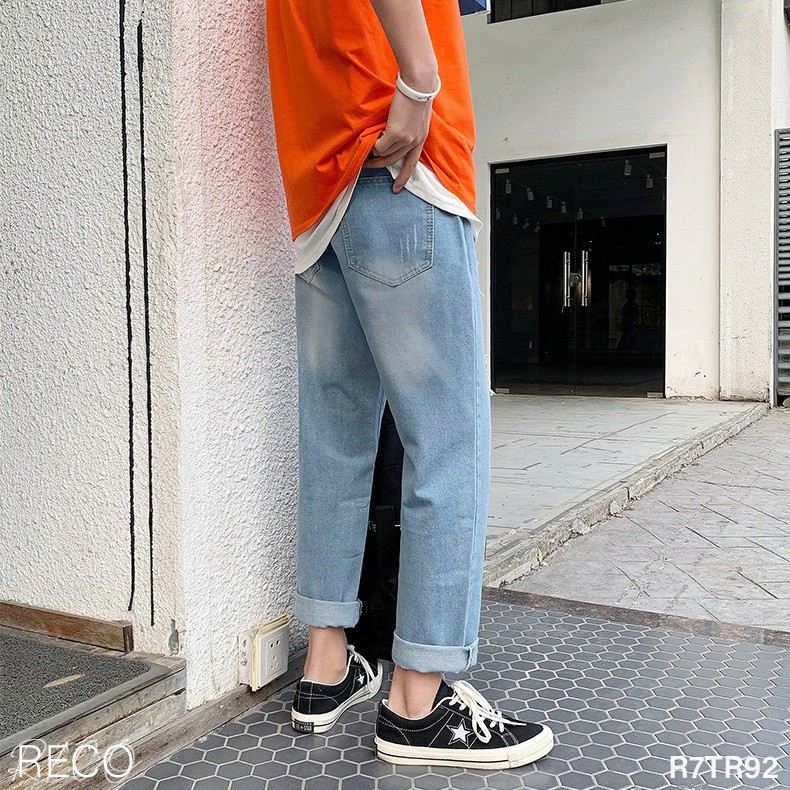 Quần jean nam Hàn Quốc cao cấp dáng rộng Trousers Loose R7TR92 Unisex