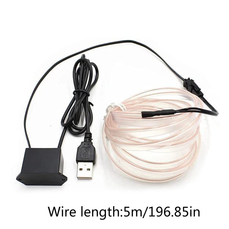 Dây Đèn LED Neon EL RGB Nhiều Chế Độ Cho Xe Hơi
