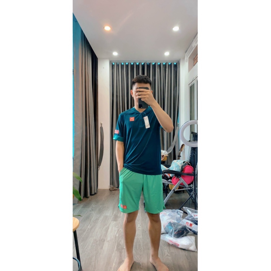 Bộ Thể Thao Nam, Set Uni Sport vải gai lỗ siêu nhỏ, logo ép nhiệt cao tần