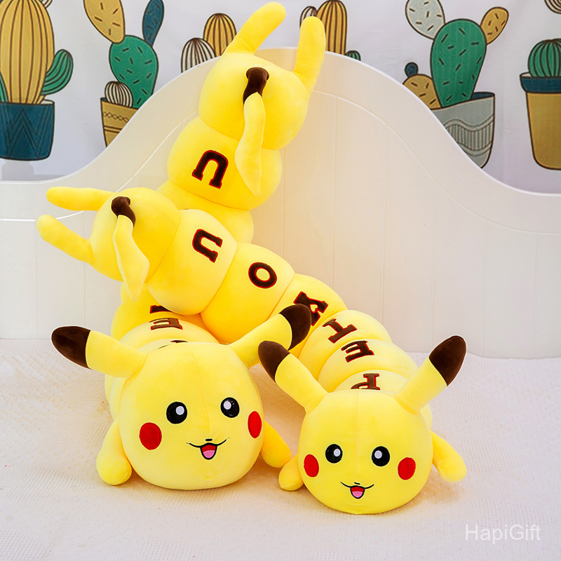 Mới Gối Ôm Hình Sâu Bướm / Pikachu Nhồi Bông Đáng Yêu Cho Bé