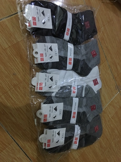 Combo 10 đôi tất nam Uni cổ cao
