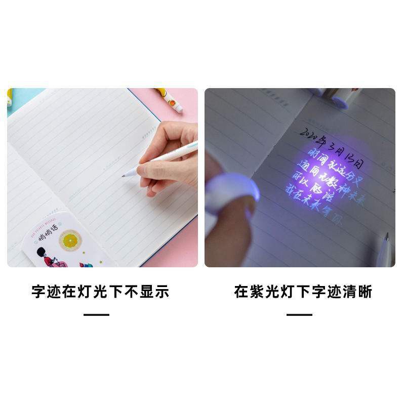 colorless pen handwriting invisible writing student creative multifunctional ultraviolet fluorescent note number magic marker