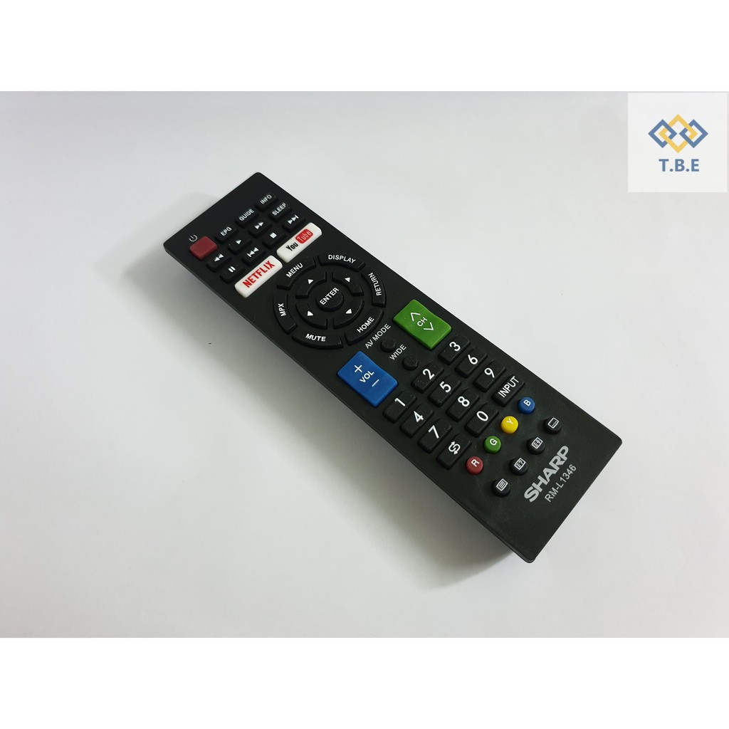 EMOTE ĐIỀU KHIỂN TIVI SHARP SMART RM-L1346 (HÀNG ĐẸP)