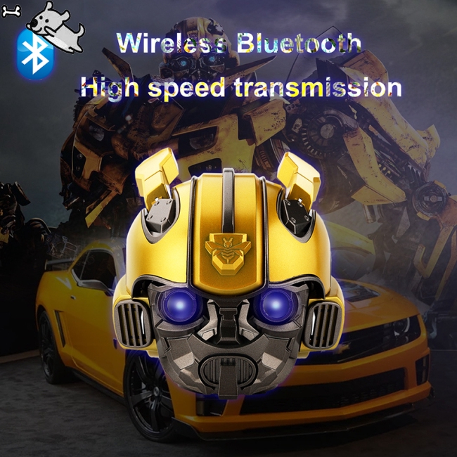 Bumblebee Helmet Bluetooth Speaker Fm Radio Usb Mp3 TF Smart Subwoofer Blue Tooth 5.0 Portable Mini