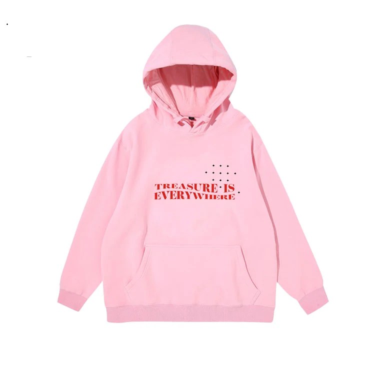 Áo Hoodie Vải Nỉ Mỏng Dáng Rộng In Chữ Treasure Is Everywhere Thời Trang Trẻ Trung | BigBuy360 - bigbuy360.vn