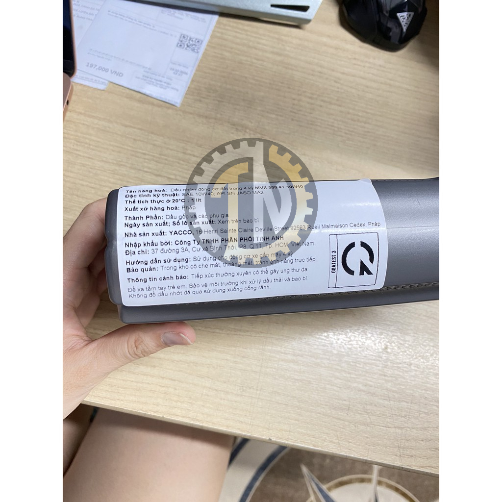 Nhớt xe số Yacco MVX 500 4T 10W40 1 Lit - LỌC NHỚT YA - SU