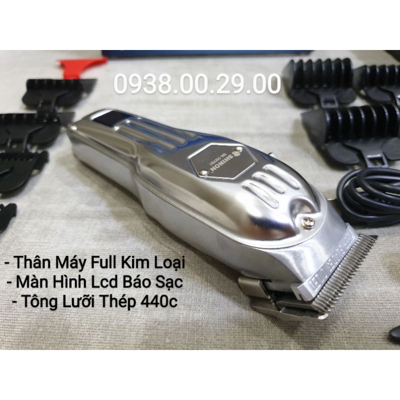 Tông Đơ Cắt Tóc Chuyên Nghiệp Shinon 2576T Full Kim Loại Hàng Nhập Khẩu Chính Hãng.(Ảnh thật)