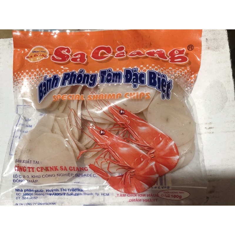 5 bịch phồng tôm sa giang 100gr