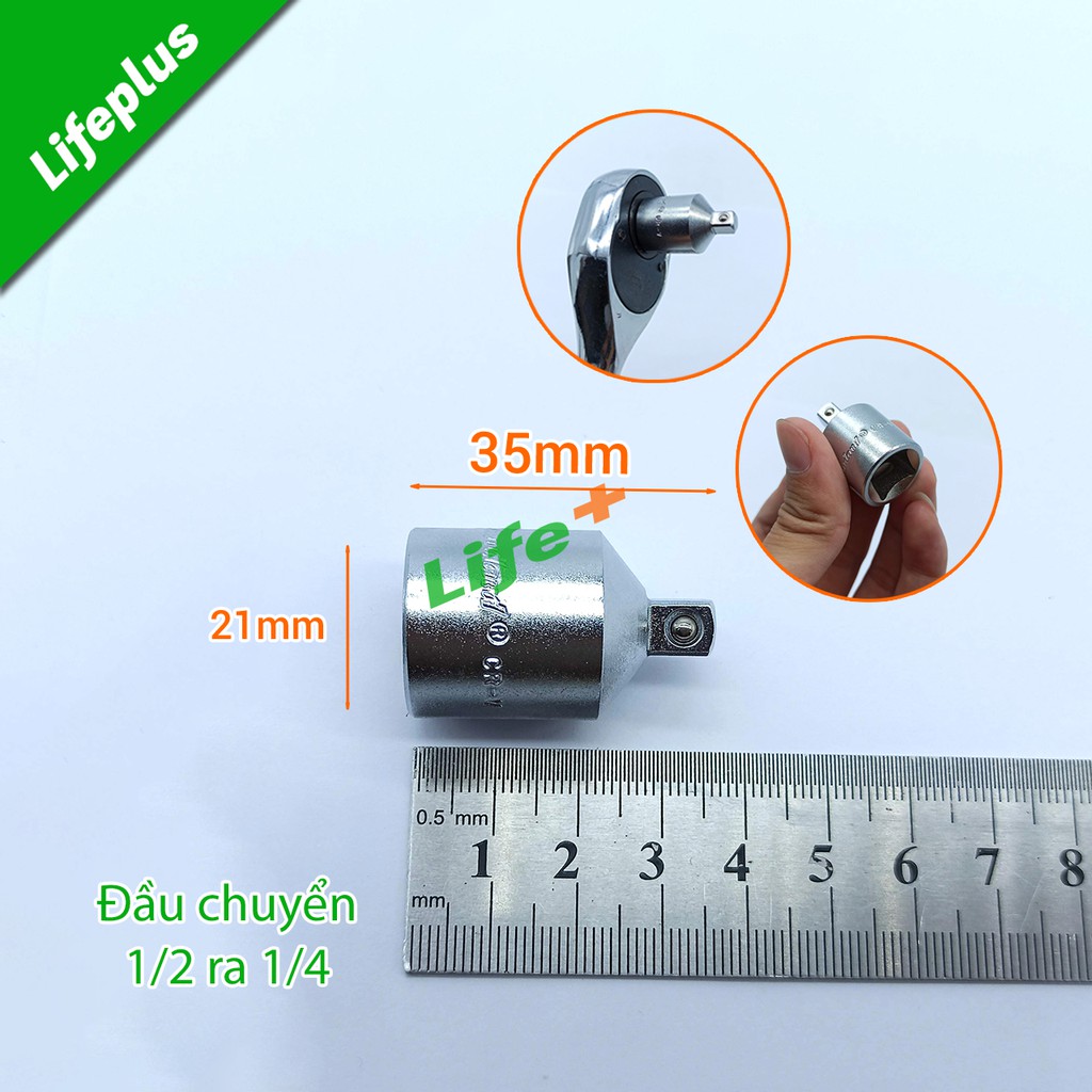 Đầu chuyển đổi chân khẩu 1/2 ra 1/4