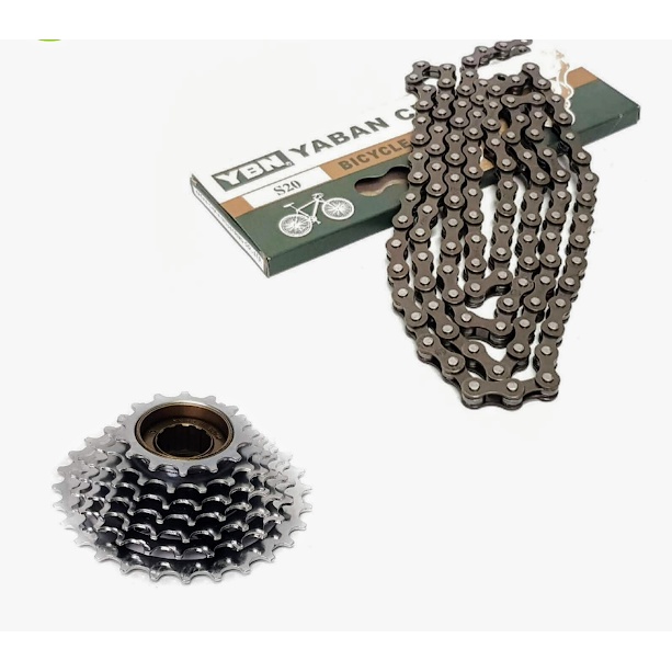COMBO SÊN XÍCH VÀ LÍP VẶN XE ĐẠP 7 TẦNG XI