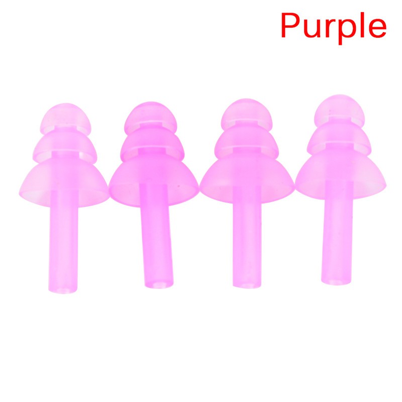 Bộ 4 Nút Bịt Tai Chống Ngáy Bằng Silicone Tiện Dụng Khi Ngủ