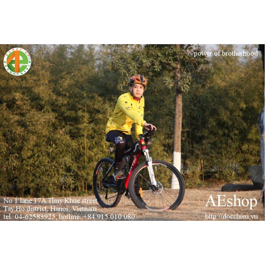 bộ quần áo đạp Tour de France đen vàng