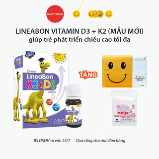 Lineabon bổ sung Vitamin D3 K2 - Giúp bé cao khoẻ tối đa