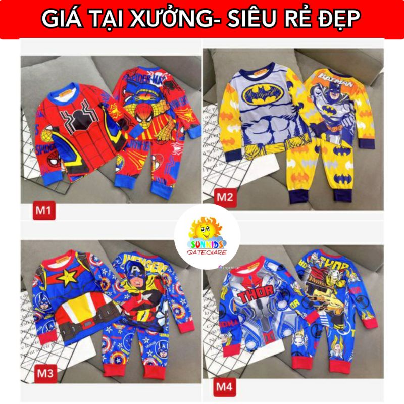 LOẠI 1(20KG-40KG) BỘ ĐỒ BÉ TRAI SIZE ĐẠI|BBD12 THUN 3D LẠNH TAY DÀI QUẦN DÀI