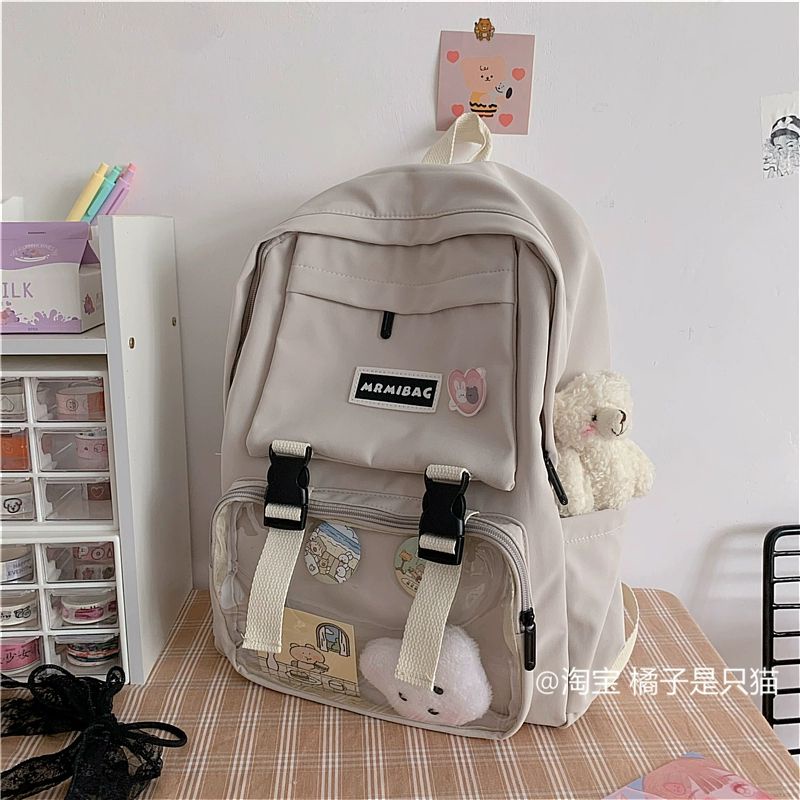 Balo ulzzang Học Sinh Sinh Viên Phong Cách Hàn Mrmibag Balo Thời Trang Đi Học Giá Rẻ