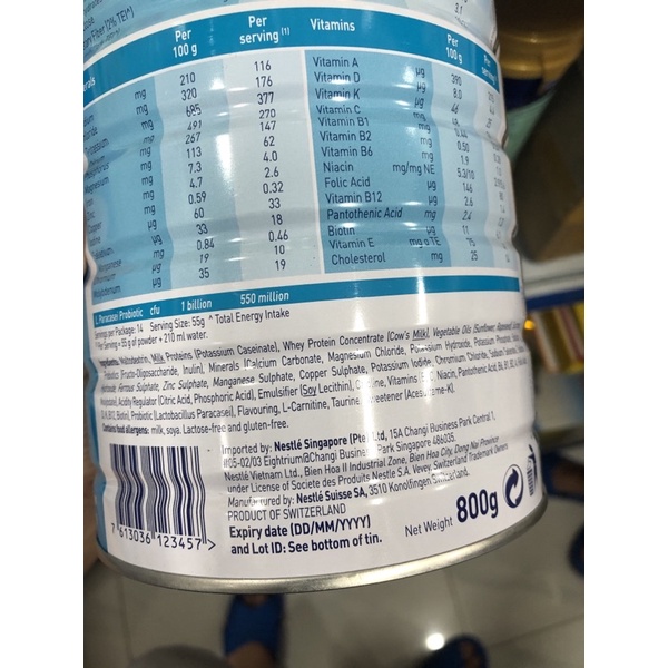 (Date mới) Sữa Nestlé Boost Optimum lon 800gr