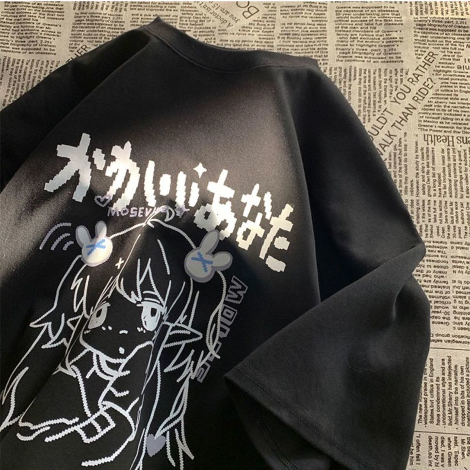 Áo Thun Tay Ngắn Dáng Rộng Phong Cách Hip Hop Thời Trang Mùa Hè Cho Nam Và Nữ